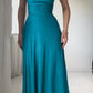 （🔥Dernier jour -50%OFF🔥)Robe longue drapée Lulah avec soutien-gorge intégré
