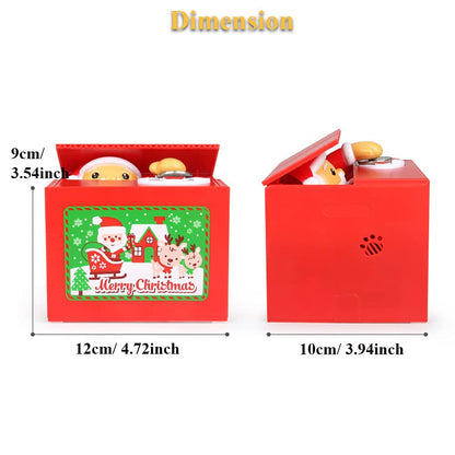 🎅Vente de Noël🎊 - 49% de réduction💥Boîte à monnaie drôle et mignonne pour le Père Noël chantant