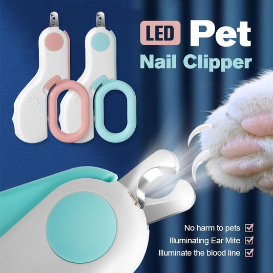 🐱Aimer les animaux de compagnie🐶-Coupe-ongles à LED pour animaux de compagnie