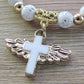 👼Bracelet Croix-Ailes d'Ange
