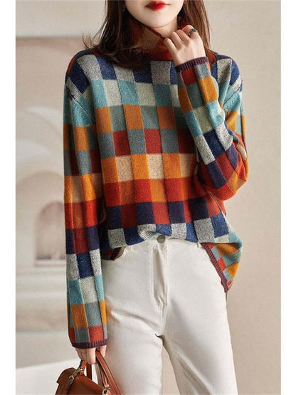 Stylish Women's Sweater with a Unique Pattern