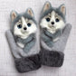 🧤Gants tricotés à la main avec des animaux mignons