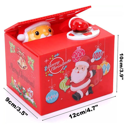 🎅Vente de Noël🎊 - 49% de réduction💥Boîte à monnaie drôle et mignonne pour le Père Noël chantant