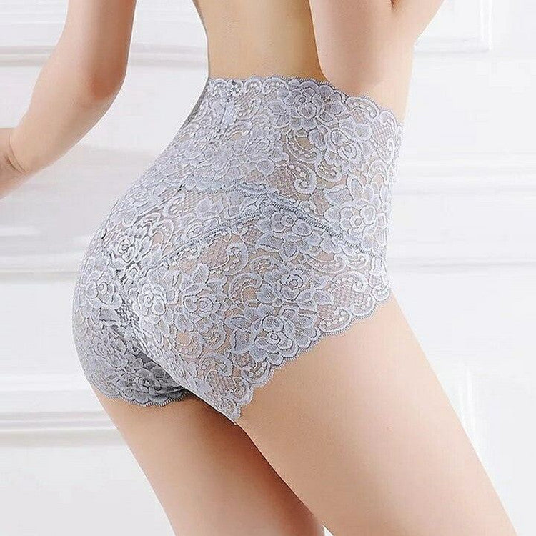 🔥Dernier jour pour acheter 1 et obtenir 2 gratuits - Culotte sexy en dentelle de première qualité à taille haute