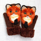 🧤Gants tricotés à la main avec des animaux mignons