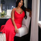 （🔥Dernier jour -50%OFF🔥)Robe longue drapée Lulah avec soutien-gorge intégré