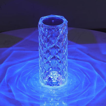 🔥Vente à chaud 49% de réduction🎁Lampe de table en cristal diamant à 16 couleurs de rayons de roses