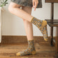 💕💕 Cette semaine, 48% de réduction - Achetez 1 obtenez 1 gratuitement🌼Dame Chaussettes en Coton Rétro