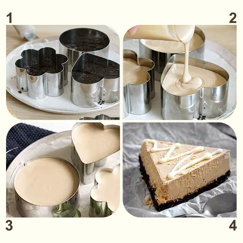 [Creative Gift] Multi-shape Stainless Steel Baking Molds