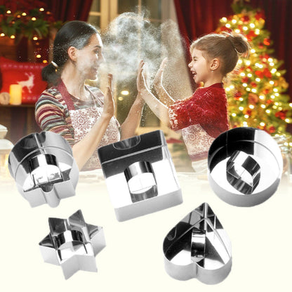 [Creative Gift] Multi-shape Stainless Steel Baking Molds