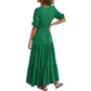 🔥Robe Élégante Longue Bohême à Encolure en V Fendue