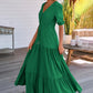🔥Robe Élégante Longue Bohême à Encolure en V Fendue
