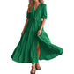 🔥Robe Élégante Longue Bohême à Encolure en V Fendue